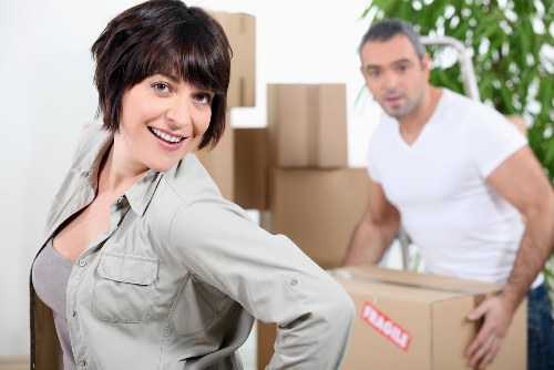 Local removals team loading furniture for a Hackneymarshes move